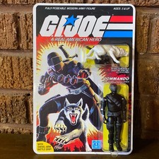 GI Joe 1985 Snake Eyes Carded Custom MOC Unpu...