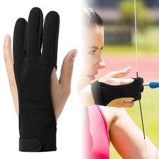 Handschuh Leder Fingerspitze rutschfest atmungsaktiv 3 Finger Handschuhe Schießzubehör