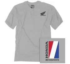 Factory Effex 25-87308 Honda Motosports T-Shirt 2XL Light Gray
