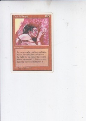 magic the gathering Karte BLUTDURST 1995 INSTANT weiß
