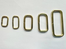 Loop Solid Brass Strap Keeper Unwelded 12mm 16mm 20mm 25mm 40mm Pack of 1
