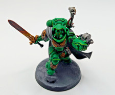 Warhammer 40k Space Marines Captain Salamanders Painted Games Workshop 40 k