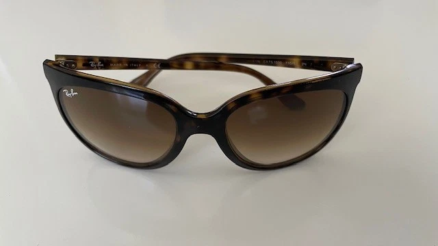 Gafas de sol Ray.Ban RB4126 marrón tortuga lentes degradadas Cats1000 710/51 - excelentes Foto 3 de 4