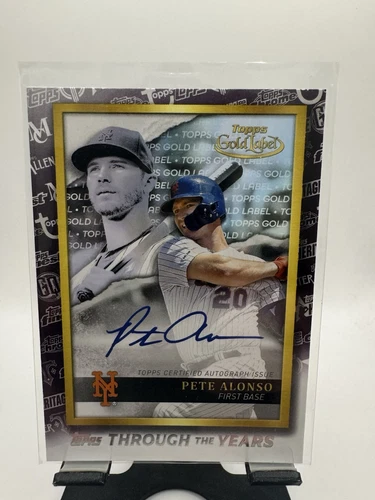 2021 Pete Alonso Topps Gold Label Autograph TTY-6 Through The Years Auto NY Mets