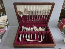 47 Piece National Prince Royal double tested silverplate King Edward