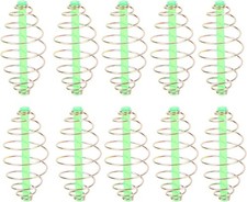 Alomejor 10PC Bait Thrower Fishing Feeder Spring Coil Inline Method Large