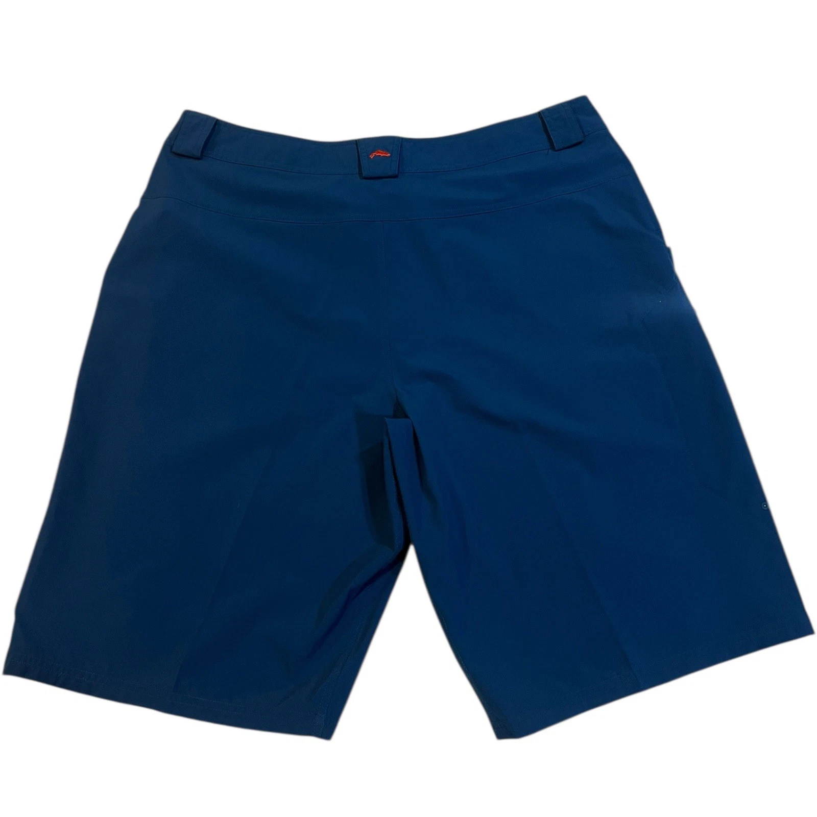 Simms Fishing Mens 38 Performance Cargo Shorts Hiking Zip Pocket Blue EUC