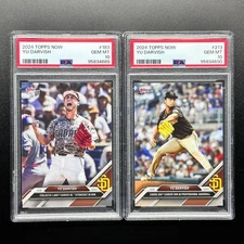 Psa10 Consecutive Number Yu Darvish Padres 1000 Strikeouts 200 Wins 