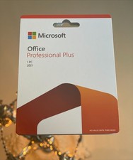 Microsoft Office Pro Plus  2021 Retail 1 PC windows Product card sealed