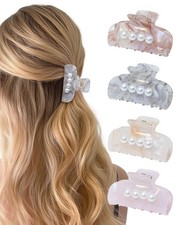 HOKEMP 4 Pcs Hair Claw Clips for Women, 6cm 1 Count Pack of 4 , Color 3