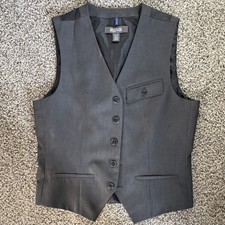 Kenneth Cole Reaction Men's Black Solid Formal Vest Size S Regular Classic Dress