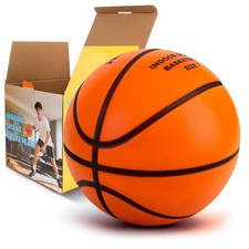 Silent Basketball Size 7 29.5" Grooved Airless Foam Indoor Basketball for Q