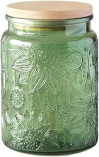 Vintage Glass Jar with Lids, 700ml Airtight Glass Storage Jar, Colored Mason Ja