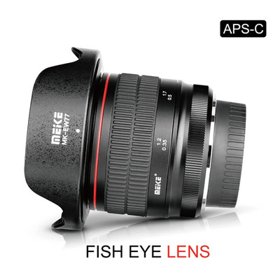 Meike 8mm F3.5 APS-C Ultra Wide Angle Fisheye MF Camera Lens (Canon EF-Mount)