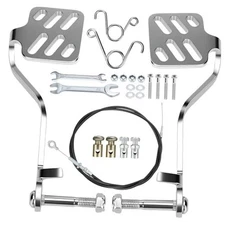 Go Kart Pedals Kit with Brake Pedal and Throttle Pedal Replacement for Silver