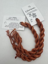 Gloriana 12 Strand Silk Floss For Needlework-2 Skeins/6 Yds Each-color AUBURN