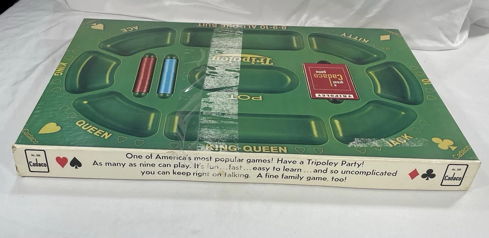 Tarjetas fichas originales completas vintage 1960 Cadaco Tripoley edición especial #300 Foto 4 de 4