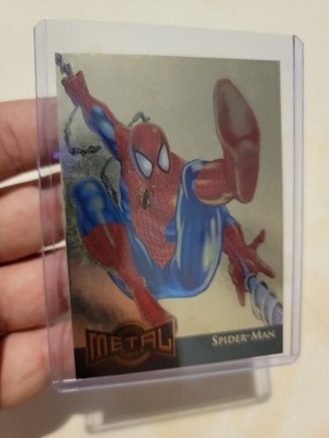 1995 MARVEL Fleer METAL GOLD BLASTER SPIDER-MAN #12 LIMITED EDITION Rare Vtg