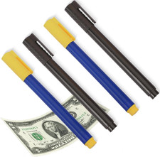 4 Pezzi Penna per Soldi Falsi, Pennarello Controllo Banconote, Verifica Banconot