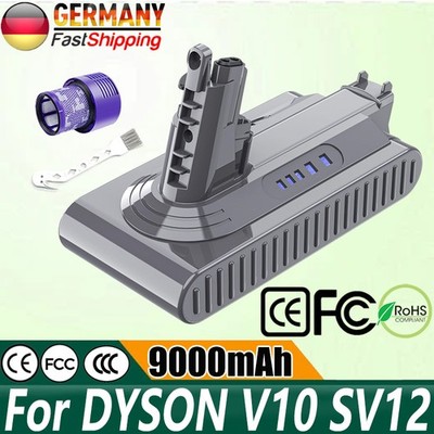 9.0Ah Akku für Dyson V10 Animal Absolute Staubsauger Sony Cell Ersatzakku Filter