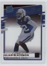 2020 Panini Chronicles Clearly Donruss Rated Rookie Red /199 Julian Blackmon 3g6