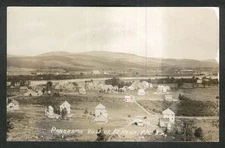 Panoramic View of Fort Kent ME RPPC postcard 1920s