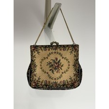 Womens Vintage Floral Tapestry Design Purse Small