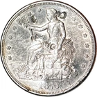 1875-CC T$1 Trade Dollar Chop Marks XF(Cleaned) K19291