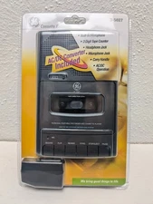 GE Cassette Recorder AC/DC Converter 3 5027 Microphone Speaker - NEW sealed