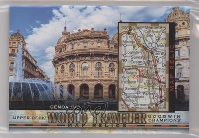 2022 Upper Deck Goodwin Champions World Traveler Map Relics Genoa Italy #331 7i2