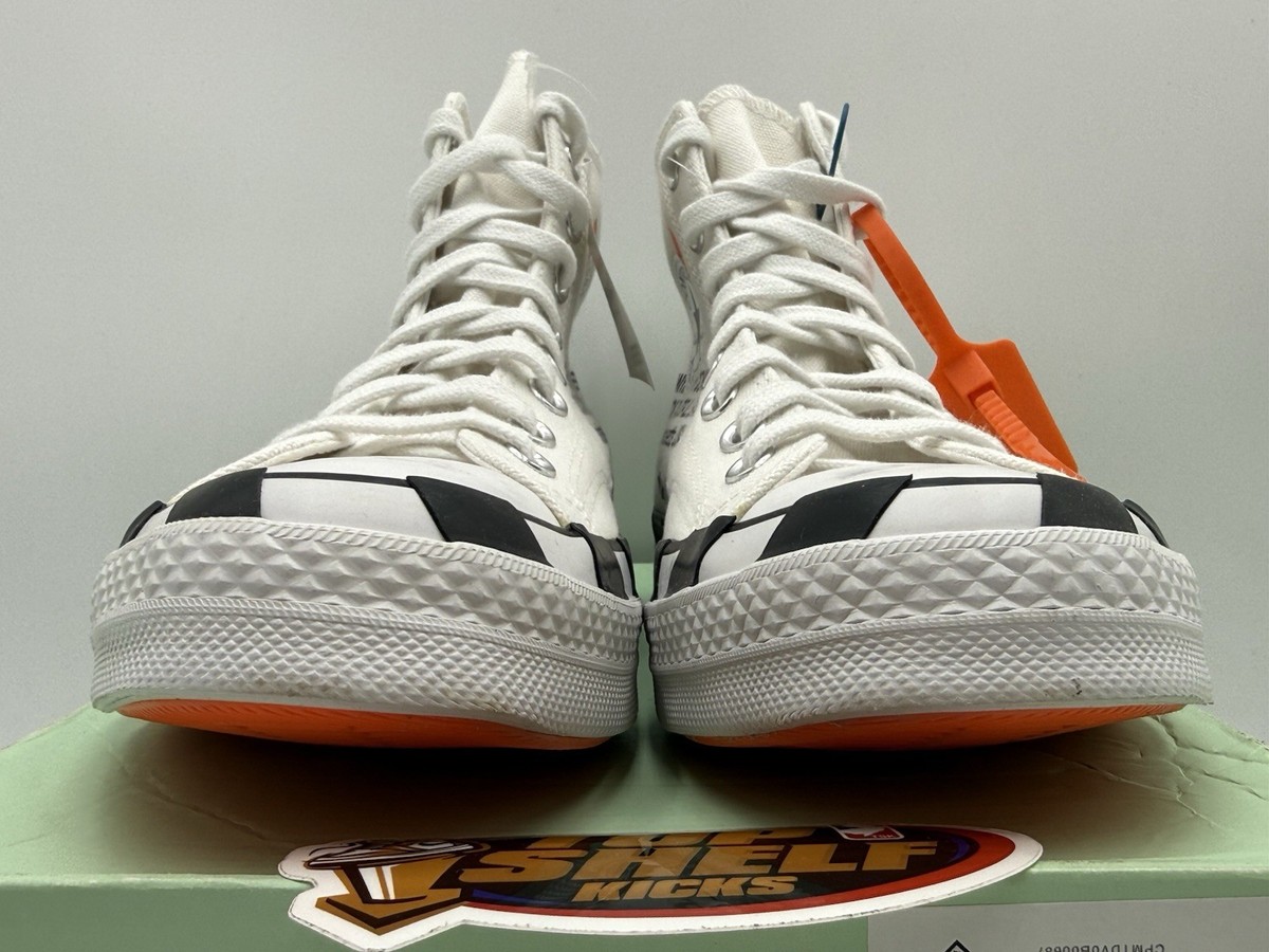 DS New Off-White Converse Chuck 70 White Size 9 Authentic White OG