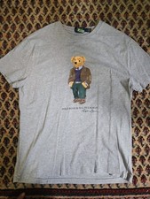 Polo Bear Ralph Lauren Gentleman Tshirt Gray shirt medium