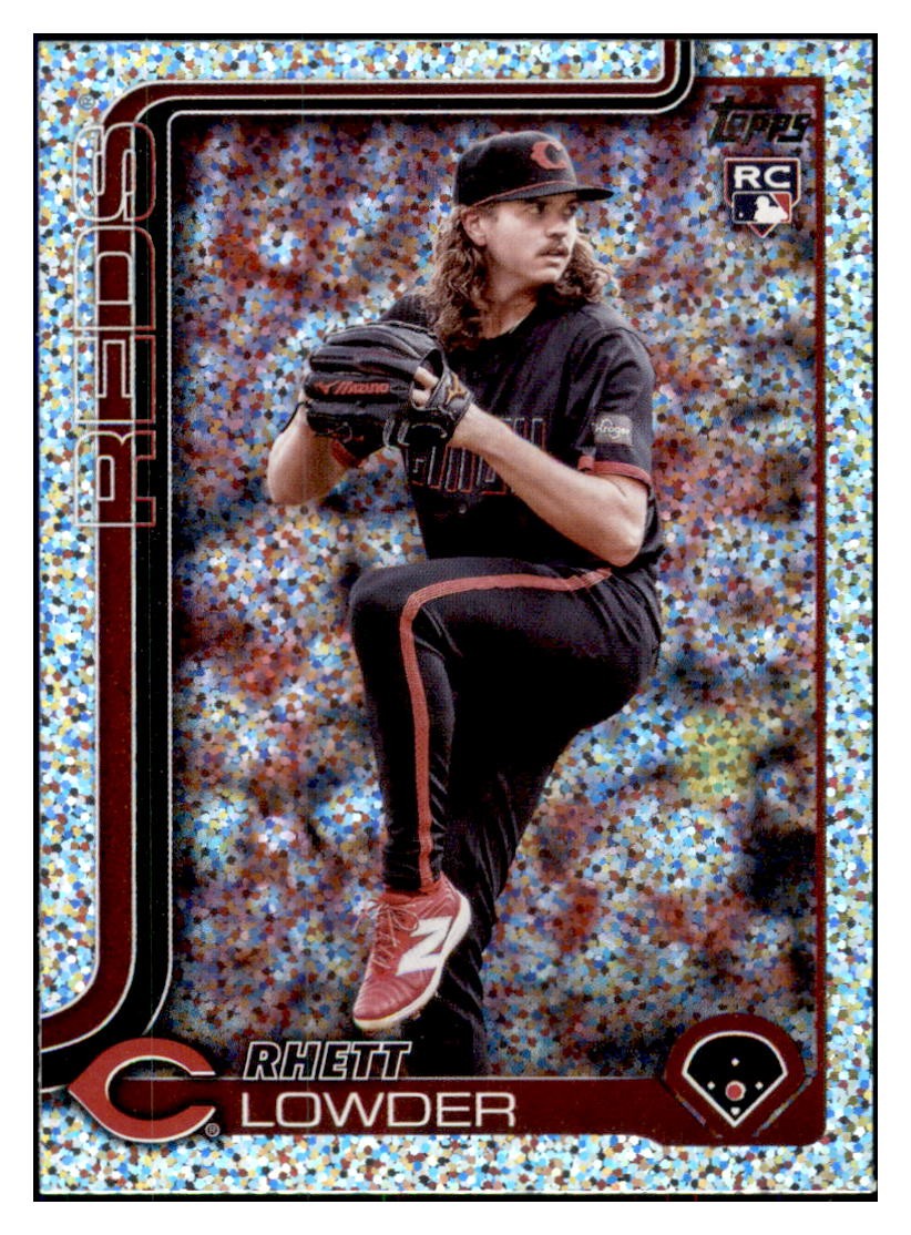 2025 Topps Rhett Lowder #205 Sandglitter Cincinnati Reds