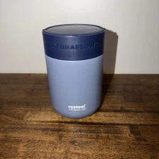 Hydraflow Pod Insulated Food Jar w/ Spoon 28 oz Stainless Steel Blue 