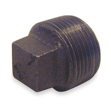 GRAINGER APPROVED 5P541 Square Head Plug, Mal...