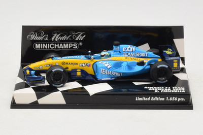 400050076 F1 Renault Team Showcar G Fisichella 2005 Minichamps 1/43