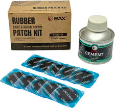 30Pcs 32Mm Dia round Universal Tube and Tire Patch Kit, with 1Pc 60Ml Green Ceme