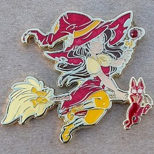 STT Celestial Witch Cat Hunt Geocoin, Andromeda - Activated, Adoptable - TBADZVT