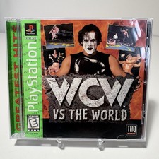 WCW vs. The World Playstation 1 PS1 Complete CIB w/RegCard Tested Greatest Hits