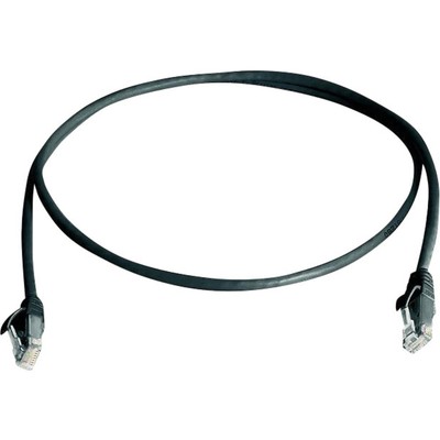 Telegärtner 100008781 RJ45 Netzwerkkabel, Patchkabel CAT 5e U/UTP 5.00 m Schw...
