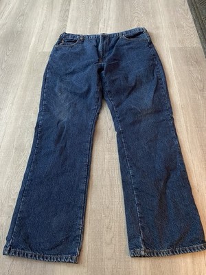 Dickies FLEX Relaxed Fit Straight Dark Wash Blue Denim Lined Jeans