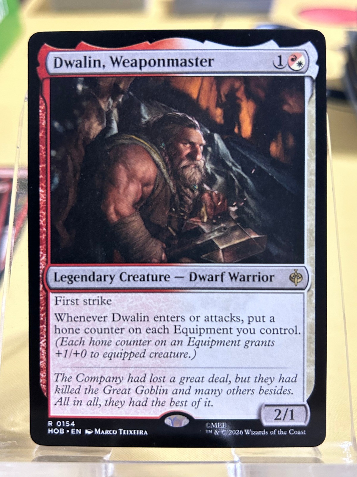 Dwalin, Weaponmaster R The Hobbit 154 NM
