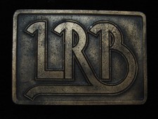 QK01146 VINTAGE 1970s LITTLE RIVER BAND MUSIC COMMEMORATIVE BELT BUCKLE