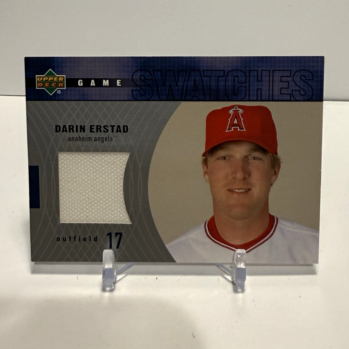 Upper Deck 2003 Game Swatches Darin Erstad Memorabilia Insert #17 Angels
