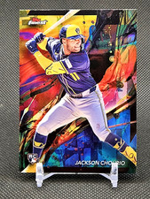 2024 Topps Finest Jackson Chourio Oil Spill Refractor RC *Print Run ~26*