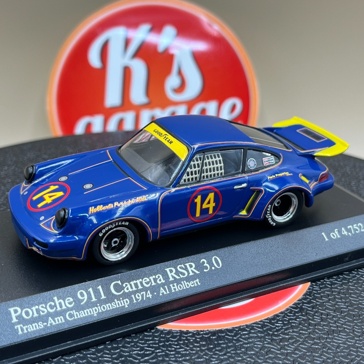 MINICHAMPS 1/43 Porsche 911 RSR 3.0 Trans Am Series 1974 Al