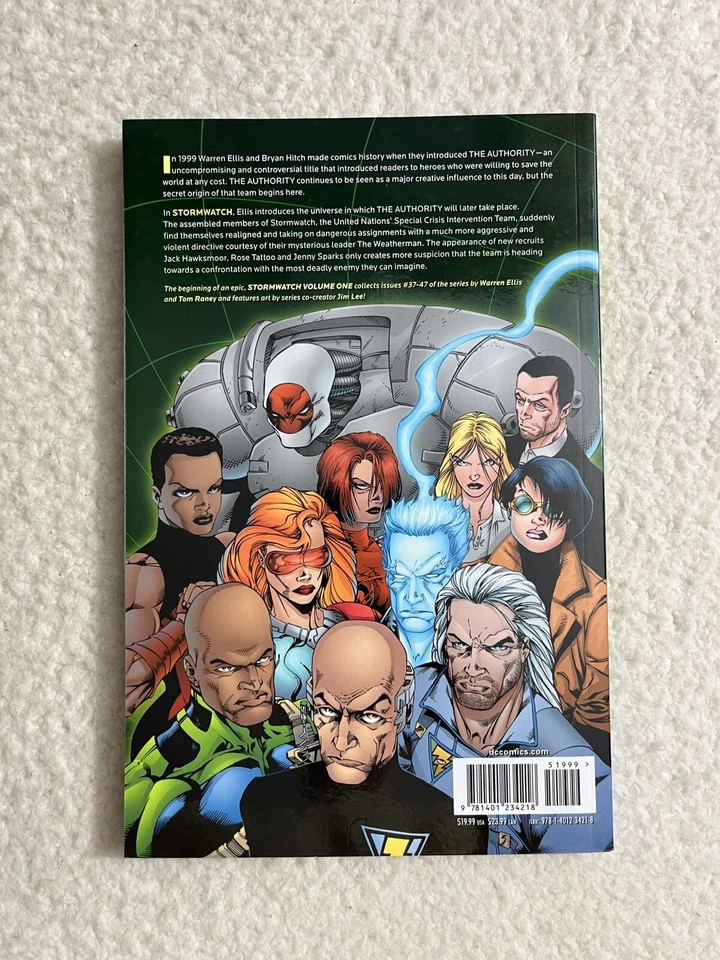 StormWatch #1 Trade Paperback de Warren Ellis y Tom Raney 2012 DC Comics Foto 2 de 4