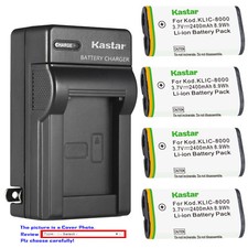 Kastar Battery Wall Charger for Kodak KLIC-8000 Kodak Z885 Kodak Z1012 IS
