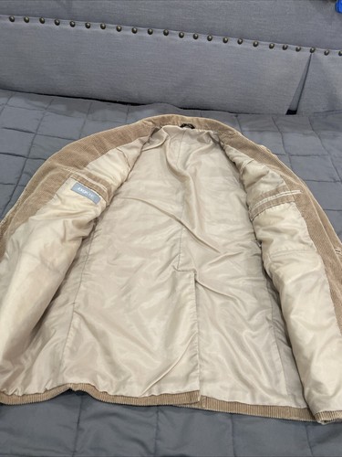 Vintage Jordache Corduroy blazer elbow patches sports coat Tan Beige Brown - Picture 5 of 18