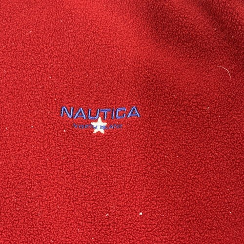Pile Vintage Rosso Nautica Competizione Isola del Nord anni 90 Taglia Media Lil Yachty - Foto 10 di 23